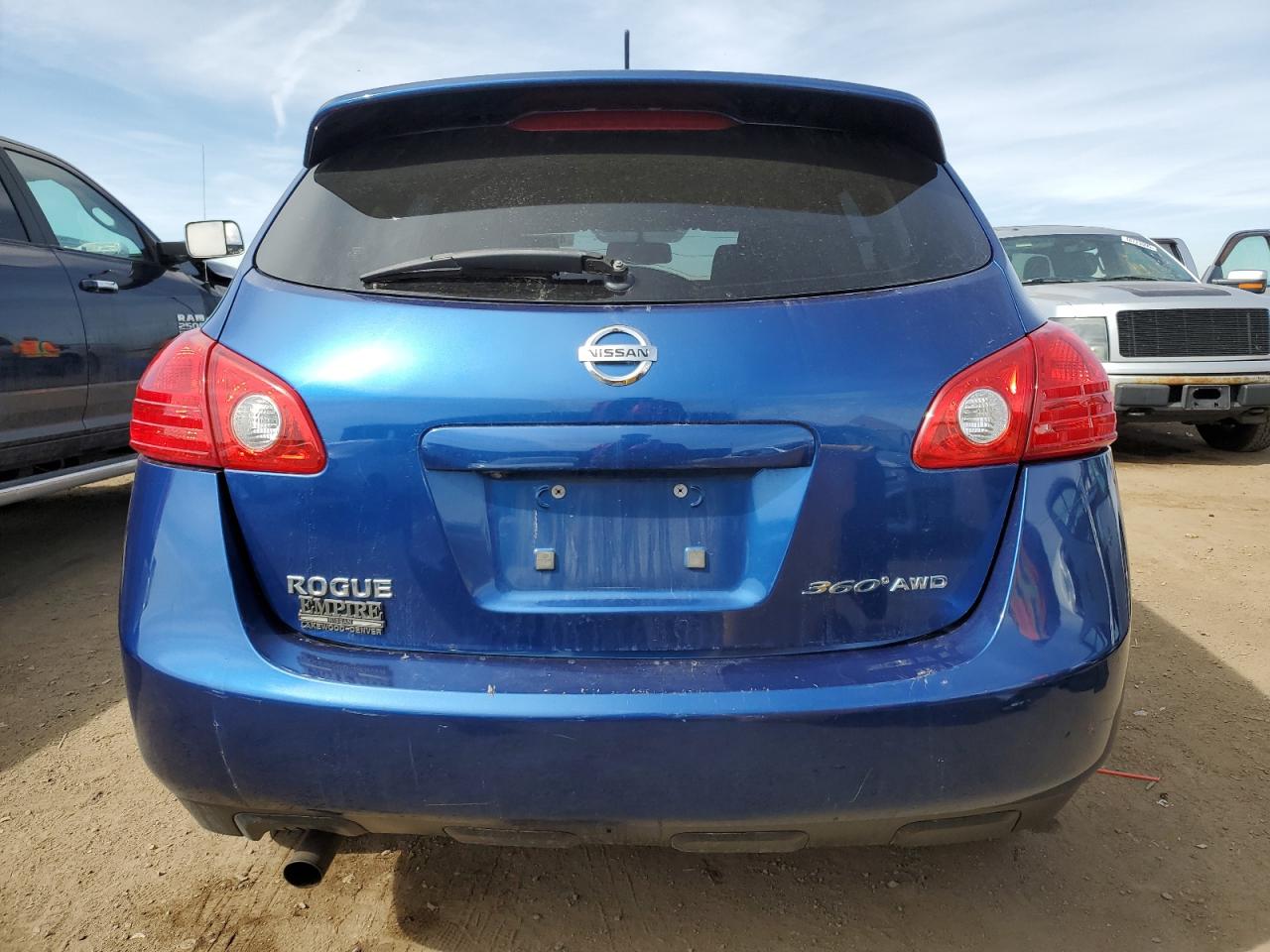 2010 Nissan Rogue VIN JN8AS5MV7AW142124 Copart auction photo, front end / side damage thumbnail 6