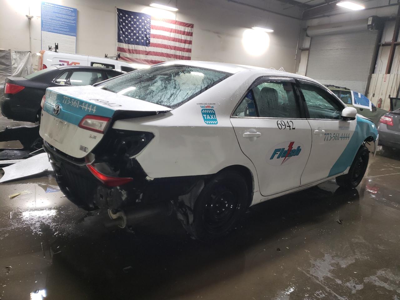 2014 Toyota Camry VIN 4T1BD1FK7EU110678 Copart auction photo, all over / front end damage thumbnail 3