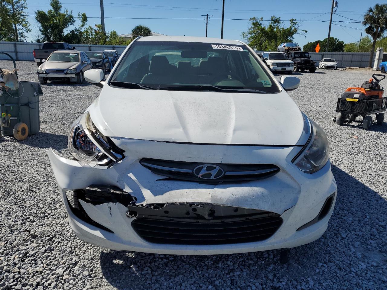 2017 Hyundai Accent VIN KMHCT4AE9HU343055 Copart auction photo, rear end / front end damage thumbnail 5