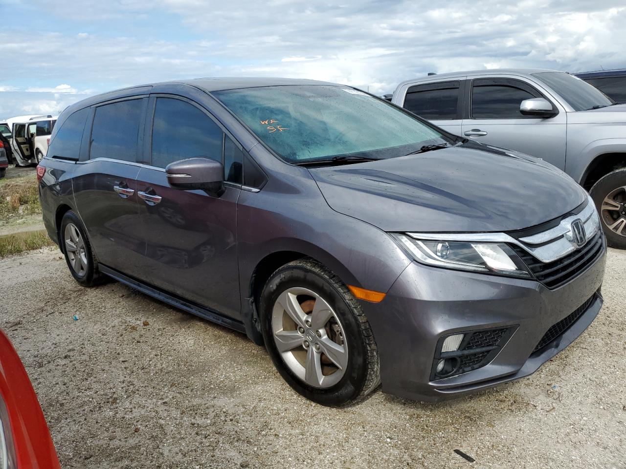 2019 Honda Odyssey VIN 5FNRL6H7XKB082424 Copart auction photo, water/flood damage thumbnail 4