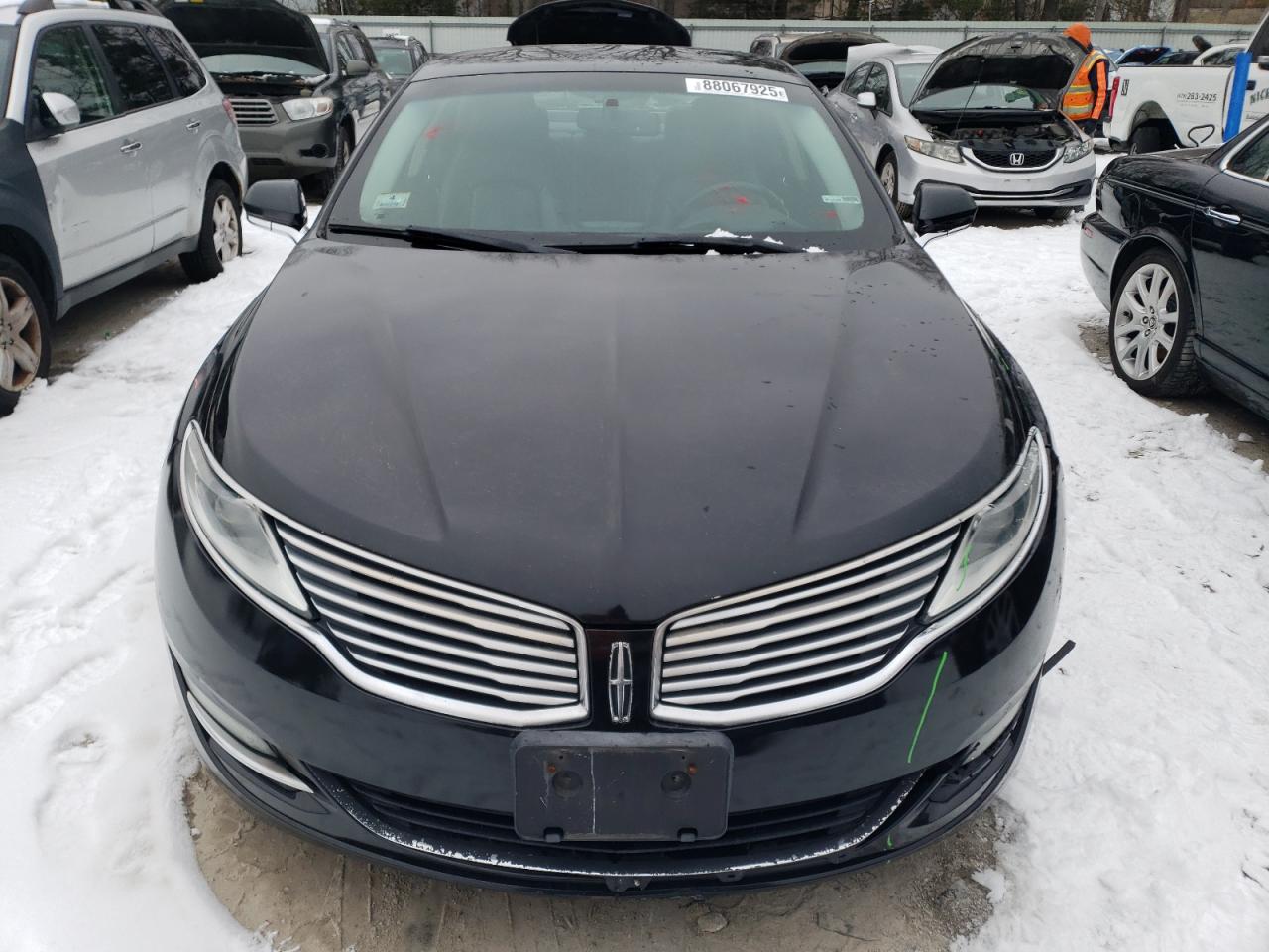 2013 Lincoln MKZ VIN 3LN6L2GK4DR818224 Copart auction photo, front end / minor dent/scratches damage thumbnail 5