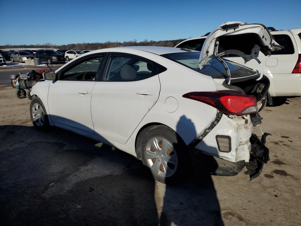 2016 Hyundai Elantra VIN 5NPDH4AE6GH752732 Copart auction photo, rear end damage thumbnail 2