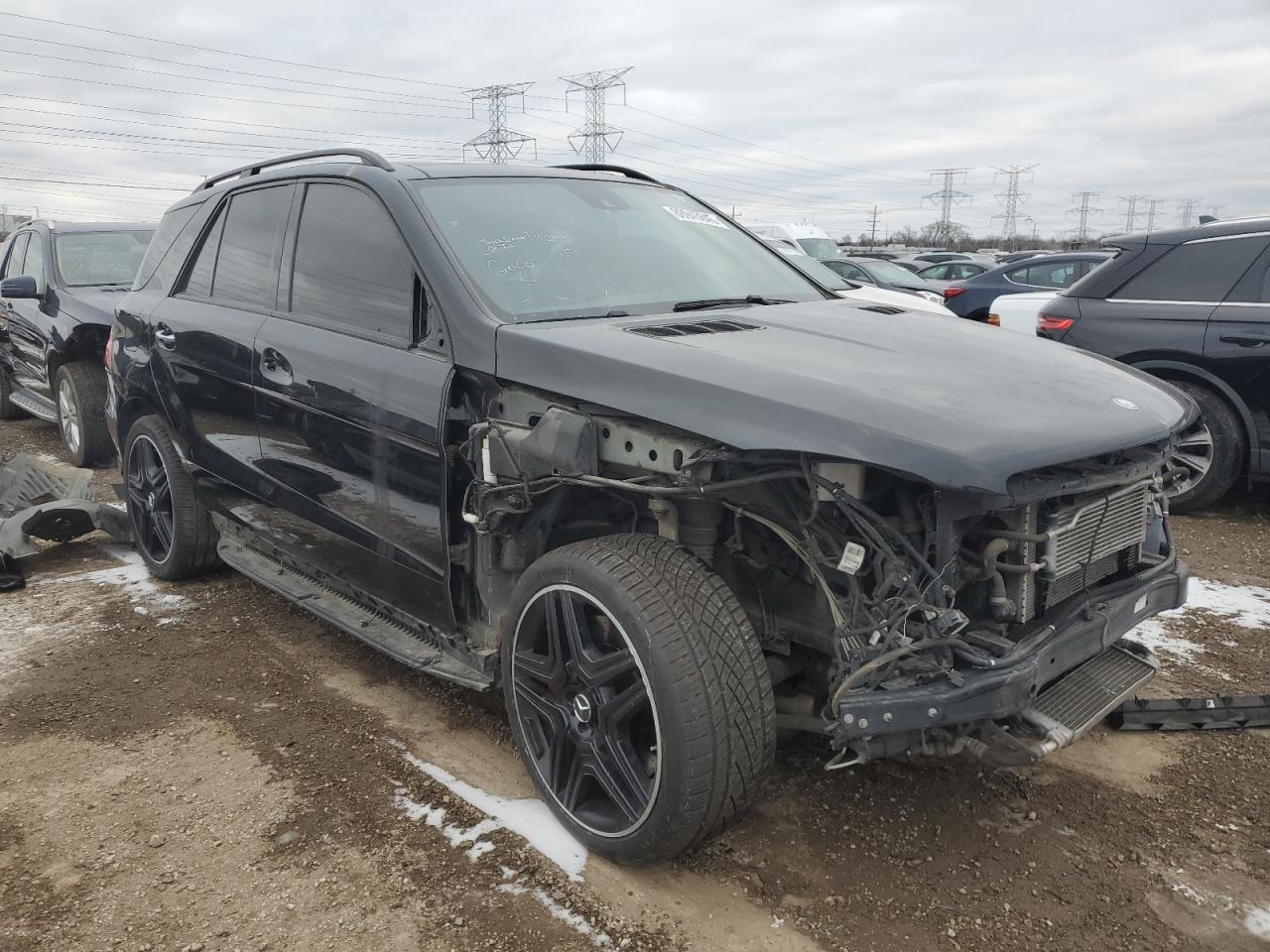 2014 Mercedes-Benz M-klasse VIN 4JGDA7EB0EA313094 Copart auction photo, front end damage thumbnail 4