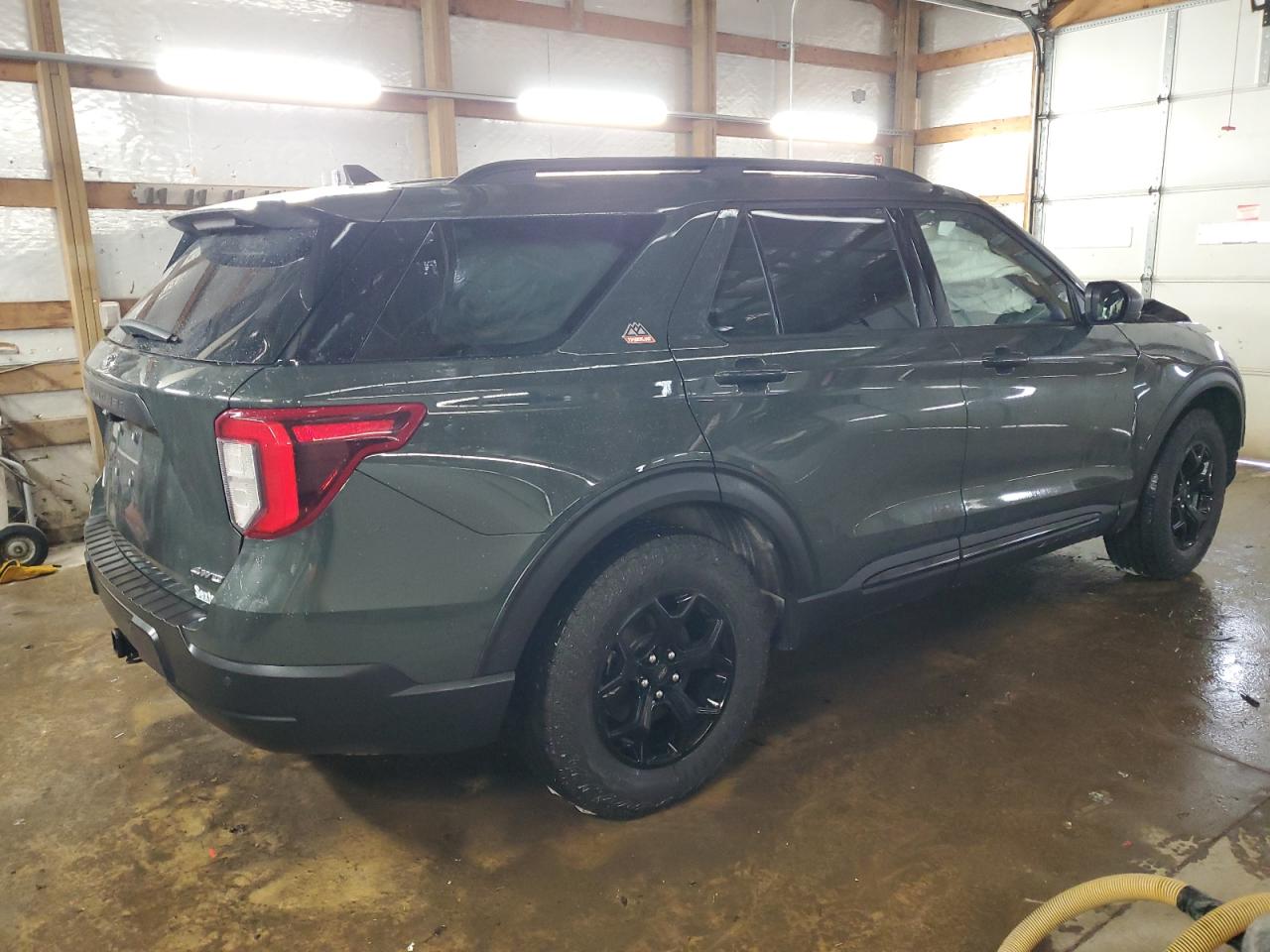 2022 Ford Explorer VIN 1FMSK8JH5NGB45230 Copart auction photo, front end / side damage thumbnail 3