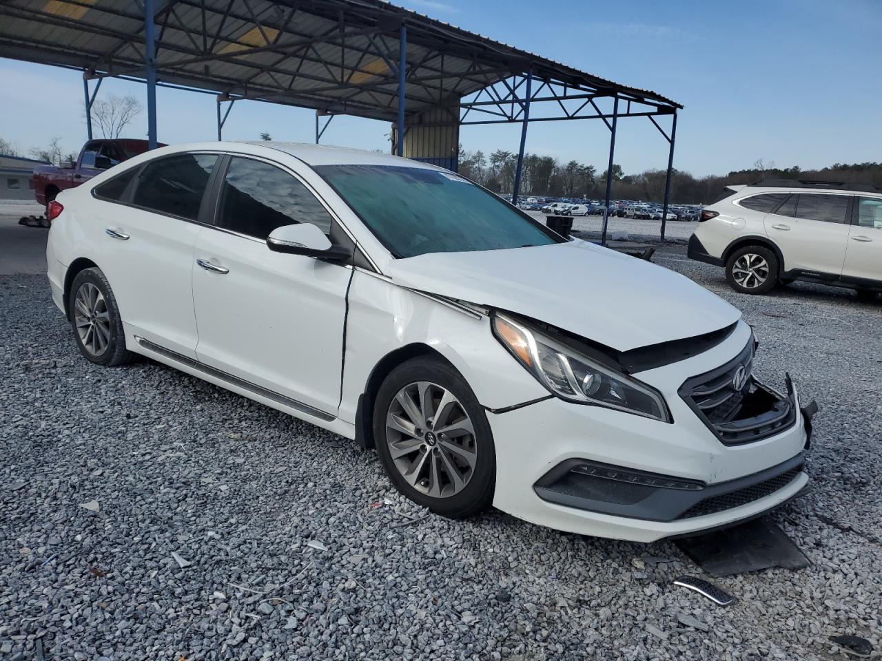 2015 Hyundai Sonata VIN 5NPE34AF7FH150366 Copart auction photo, front end / minor dent/scratches damage thumbnail 4