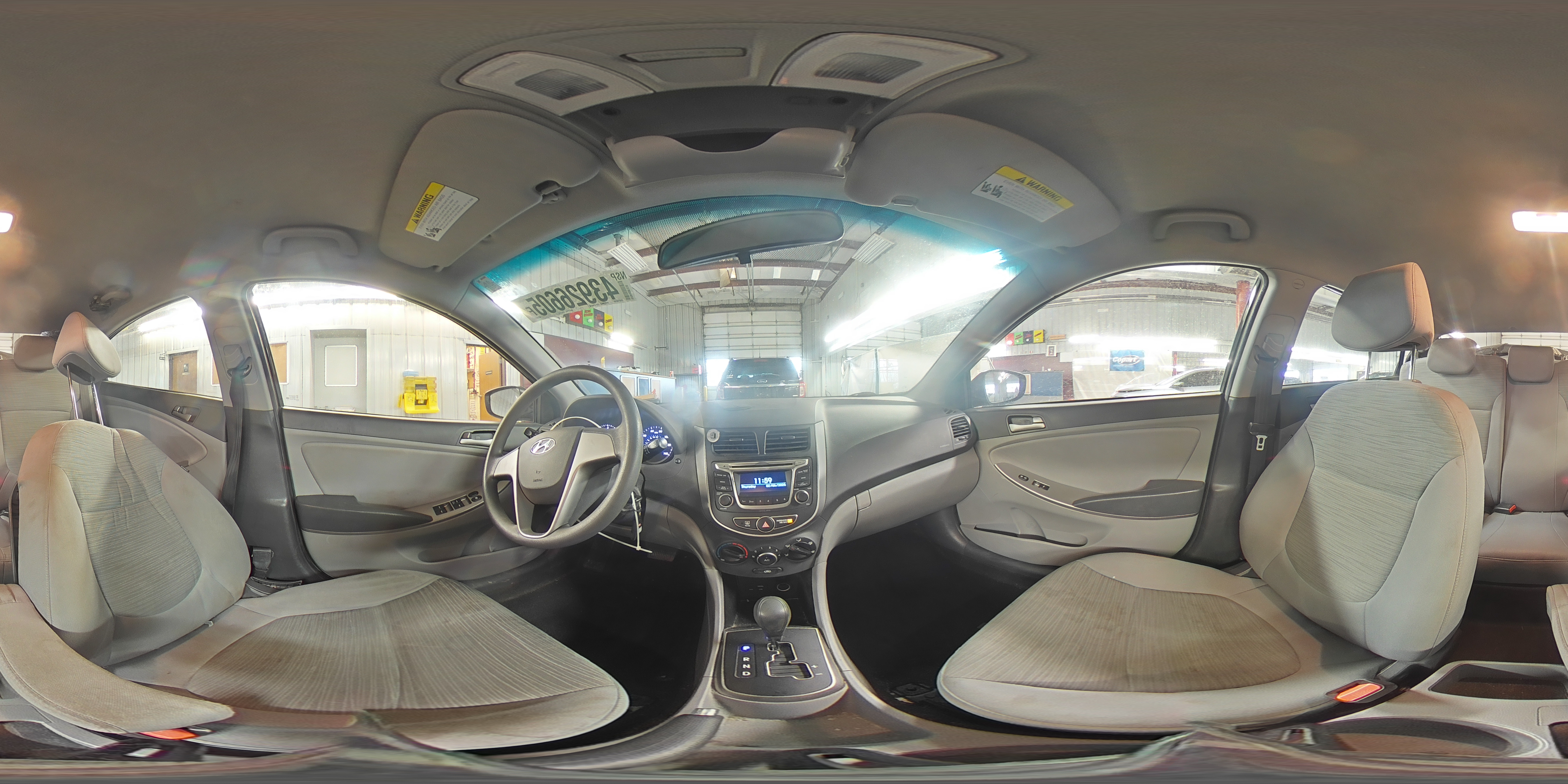 2016 Hyundai Accent VIN KMHCT4AE8GU986043 Copart auction photo, rear end damage thumbnail 13