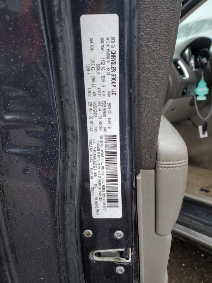 2013 Dodge Durango VIN 1C4RDJAGXDC685903 Copart auction photo, front end damage thumbnail 14