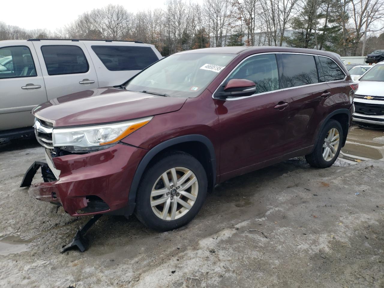 2016 Toyota Highlander VIN 5TDBKRFH8GS352691