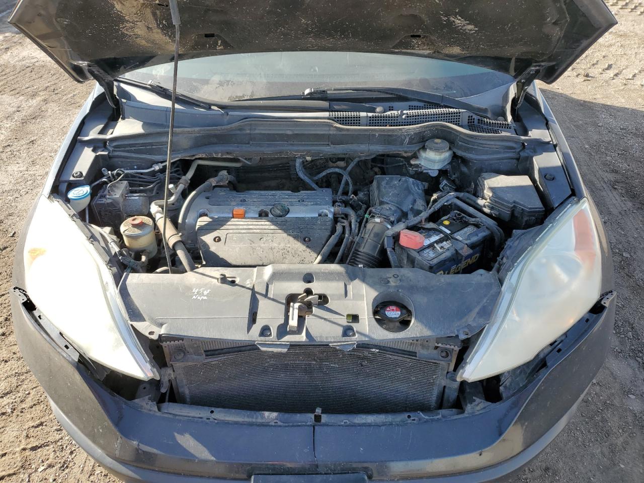 2009 Honda CR-V VIN 3CZRE38599G700029 Copart auction photo, front end / side damage thumbnail 12