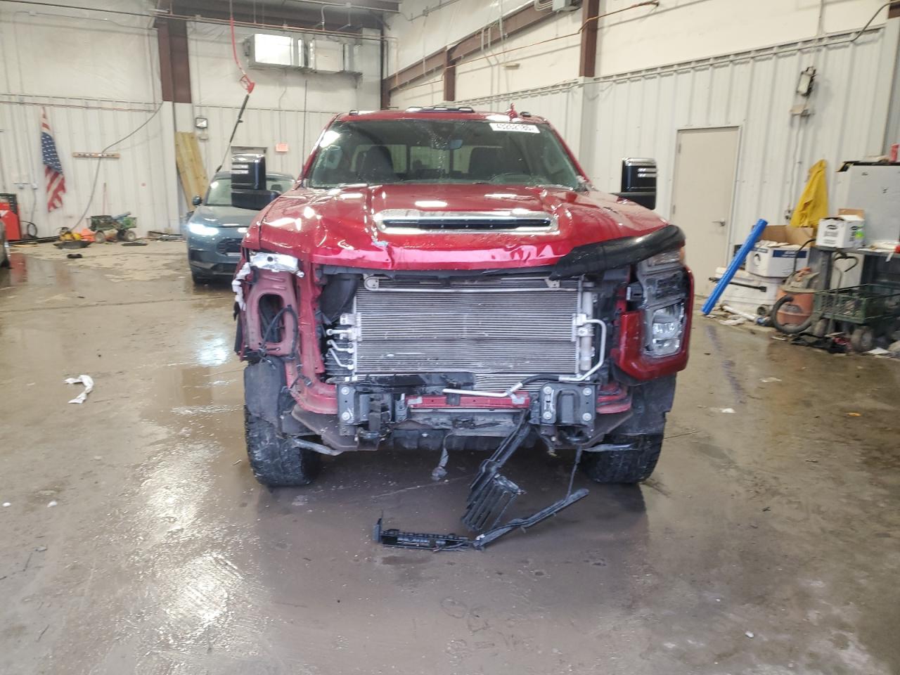 2022 Chevrolet Silverado VIN 1GC4YPEYXNF266454 Copart auction photo, front end / side damage thumbnail 5