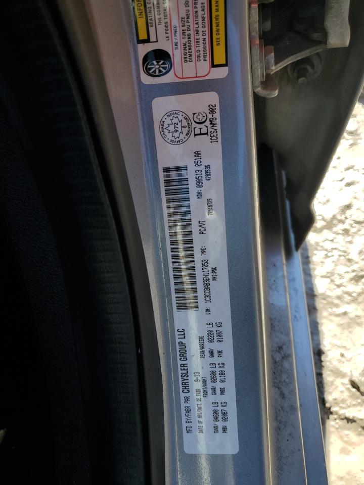 2014 Chrysler 200 VIN 1C3CCBAB3EN117053 Copart auction photo, front end damage thumbnail 12