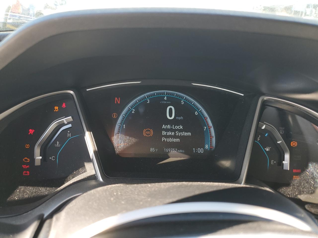 2017 Honda Civic VIN 19XFC1F3XHE032479 Copart auction photo, front end / side damage thumbnail 9