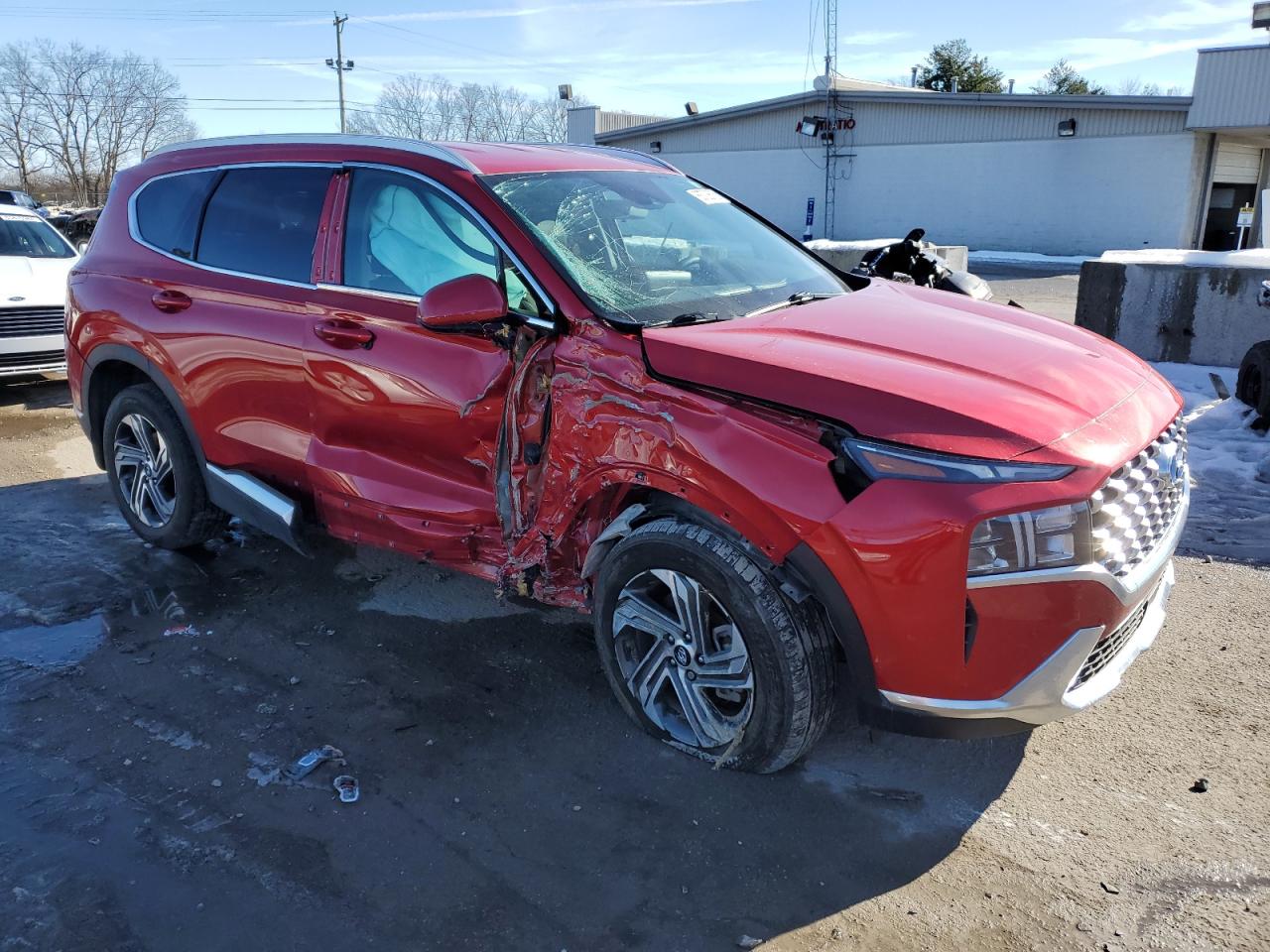 2022 Hyundai Santa Fe VIN 5NMS2DAJ1NH464469 Copart auction photo, side / front end damage thumbnail 4
