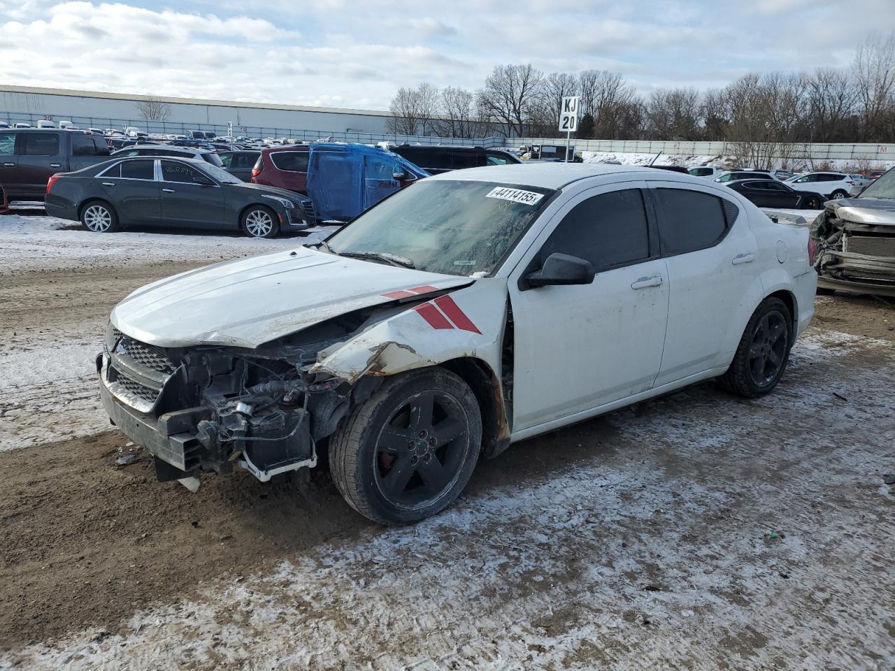2012 Dodge Avenger VIN 1C3CDZABXCN140963
