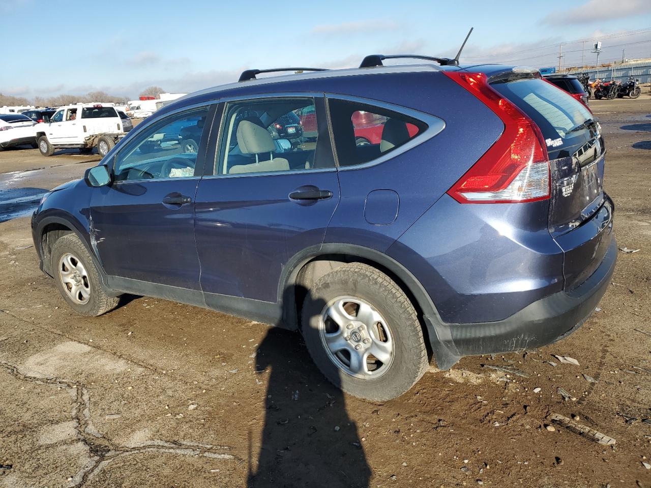 2014 Honda CR-V VIN 2HKRM4H37EH670771 Copart auction photo, all over damage thumbnail 2