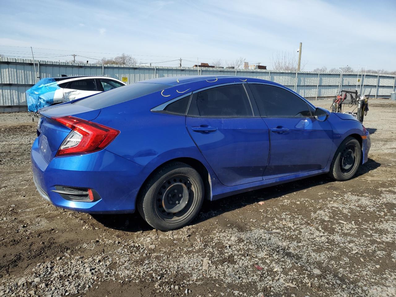 2019 Honda Civic VIN 2HGFC2F60KH531546 Copart auction photo, front end damage thumbnail 3