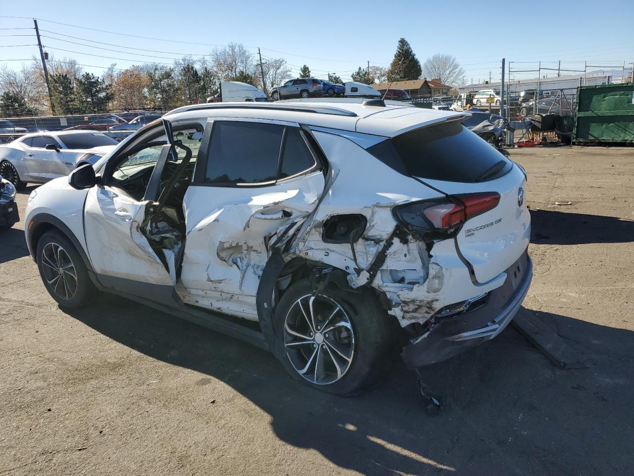 2021 Buick Encore VIN KL4MMESL1MB114328 Copart auction photo, side / rear end damage thumbnail 2