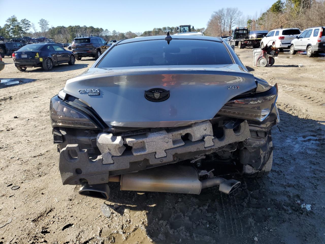 2011 Hyundai Genesis VIN KMHHT6KD9BU061724 Copart auction photo, rear end / front end damage thumbnail 6