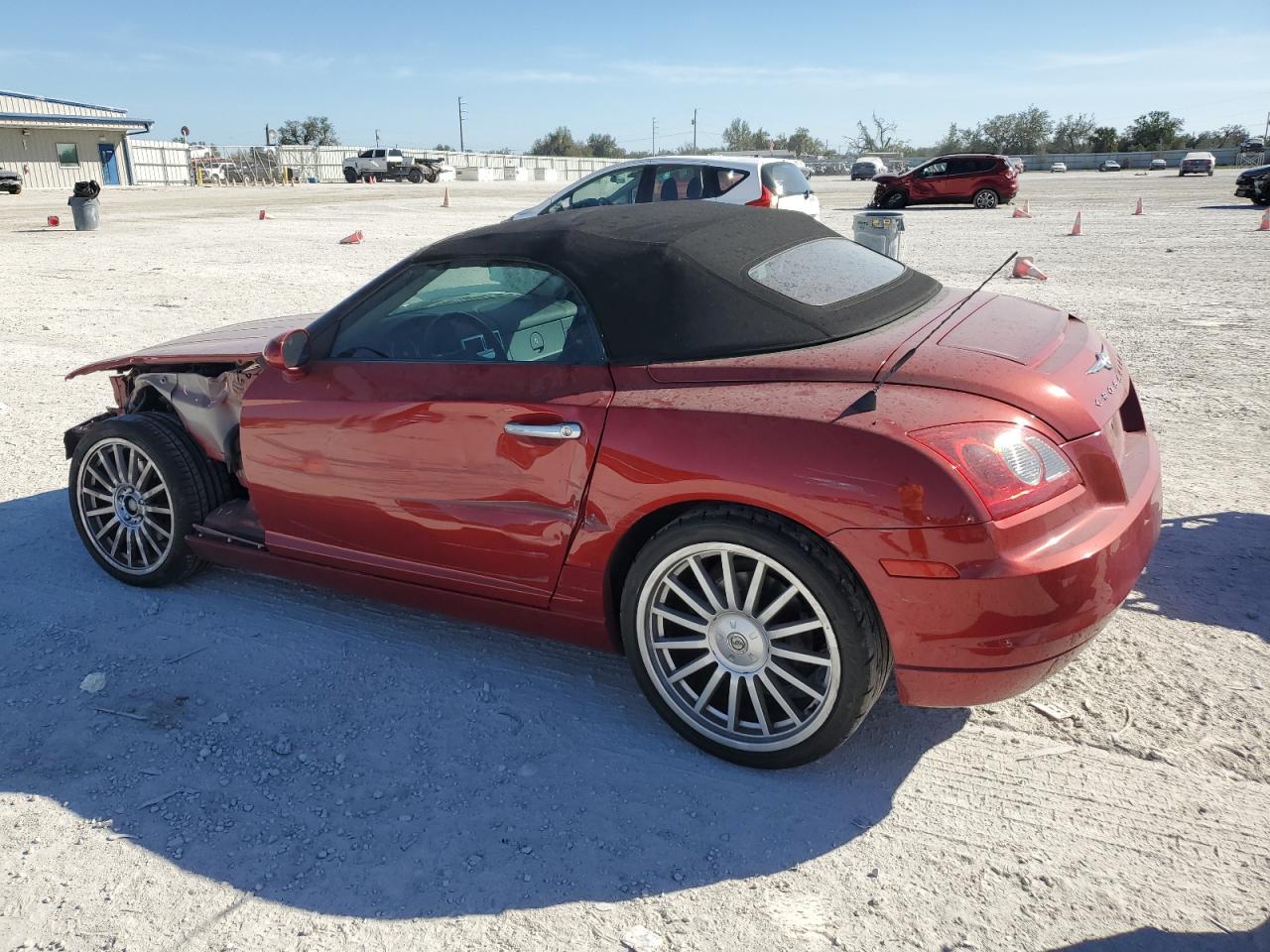 2007 Chrysler Crossfire VIN 1C3LN55L87X073766 Copart auction photo, front end / side damage thumbnail 2