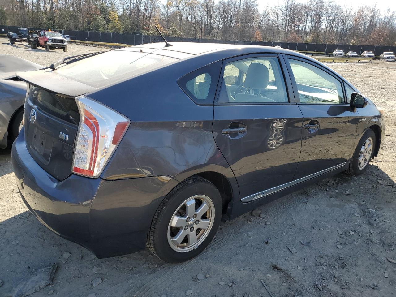 2014 Toyota Prius VIN JTDKN3DU7E1768665 Copart auction photo, side / front end damage thumbnail 3