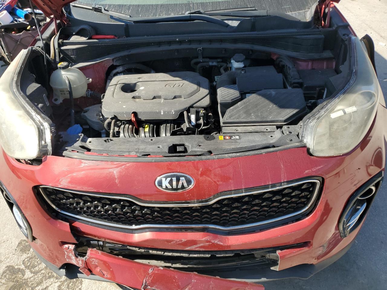 2017 KIA Sportage VIN KNDPN3ACXH7235423 Copart auction photo, front end / side damage thumbnail 12