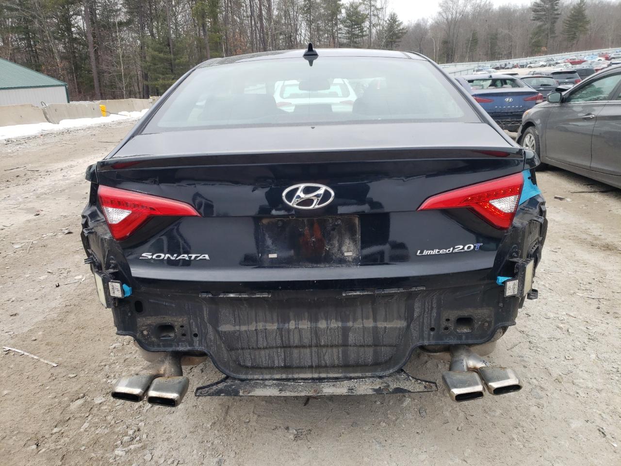 2017 Hyundai Sonata VIN 5NPE34AB7HH528461 Copart auction photo, front end / rear end damage thumbnail 6