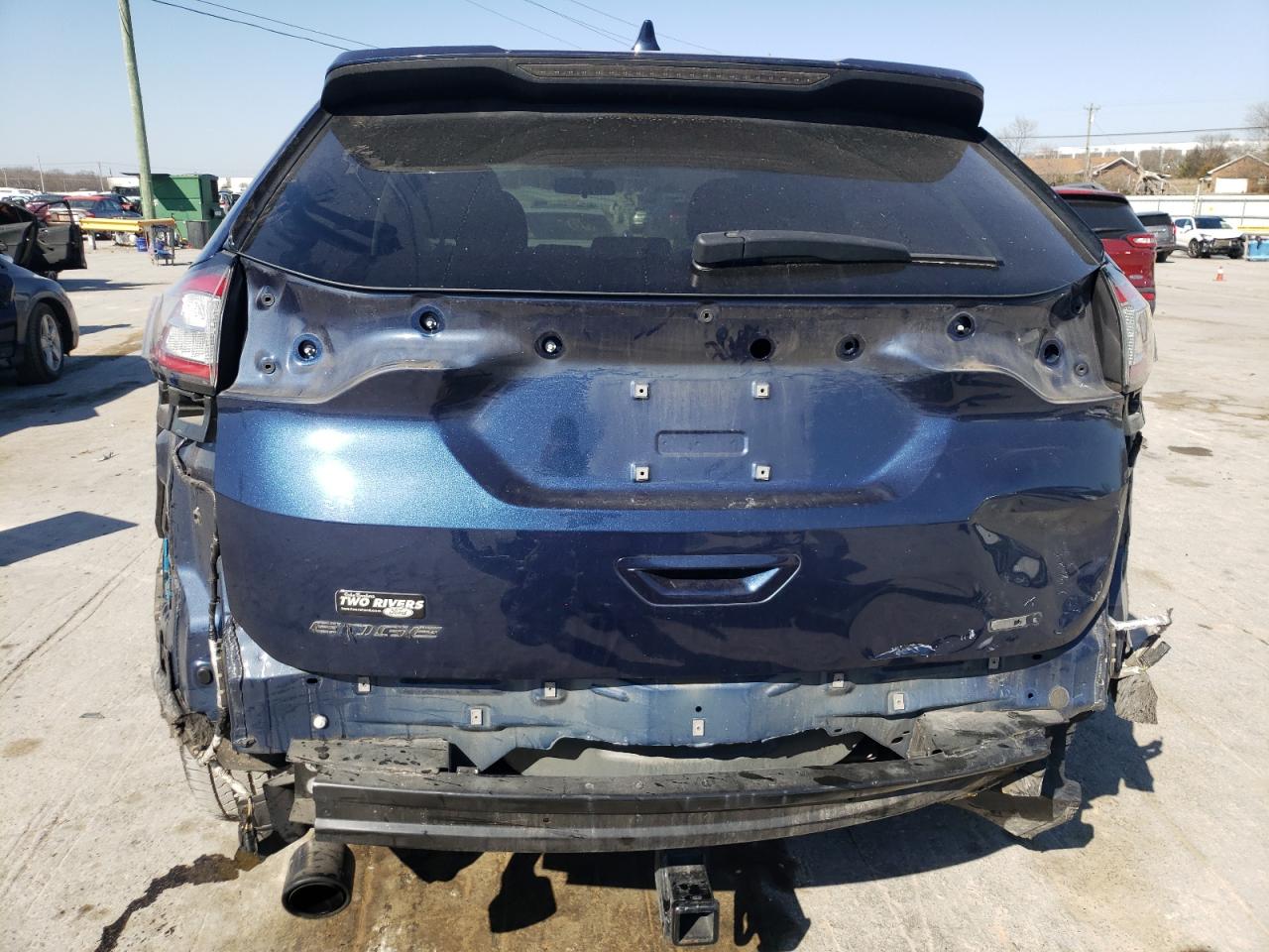 2017 Ford Edge VIN 2FMPK4G91HBC29622 Copart auction photo, rear end / front end damage thumbnail 6