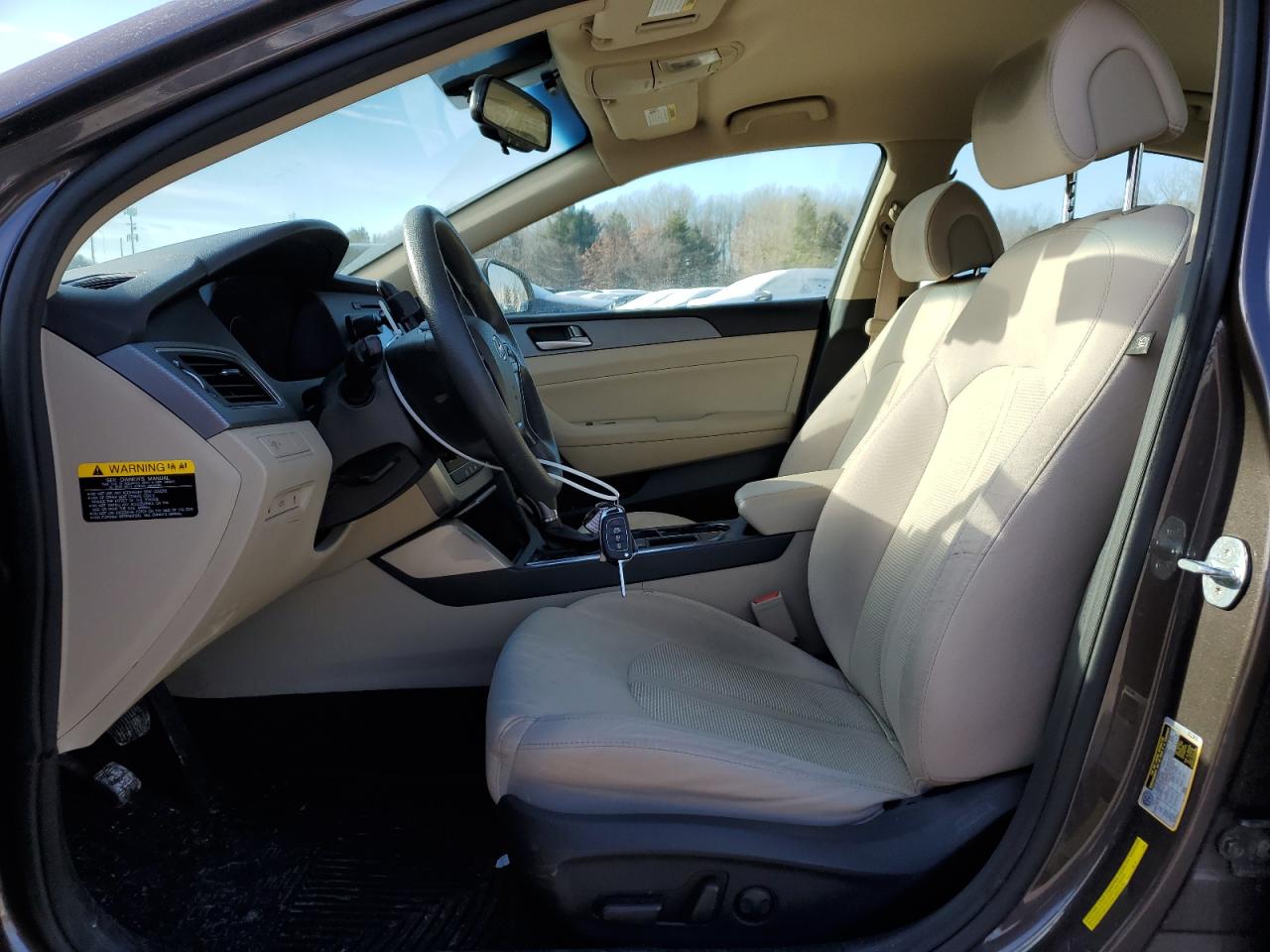 2015 Hyundai Sonata VIN 5NPE24AF5FH248007 Copart auction photo, front end / side damage thumbnail 7