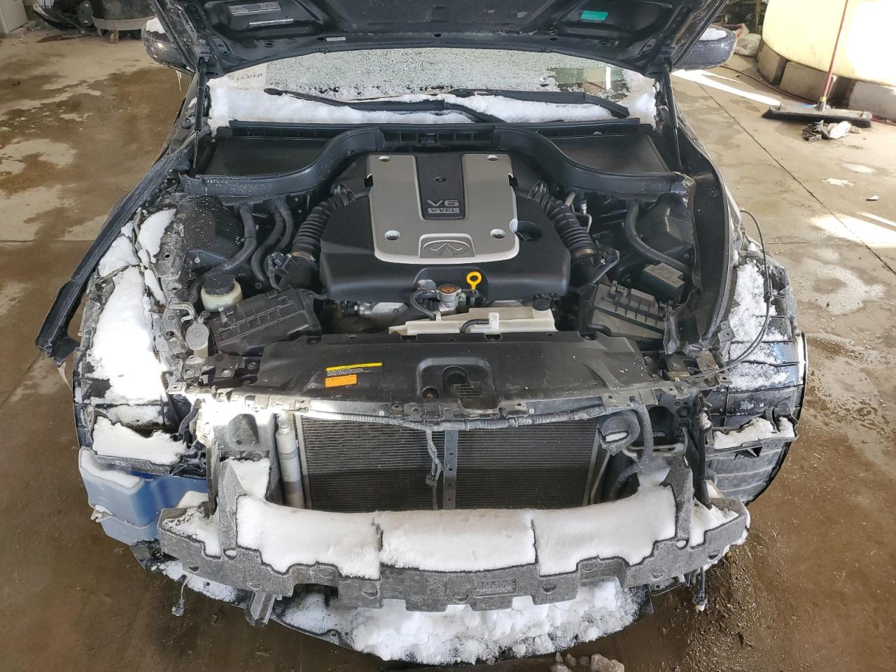 2012 Infiniti G VIN JN1CV6AP2CM625559 Copart auction photo, front end damage thumbnail 11