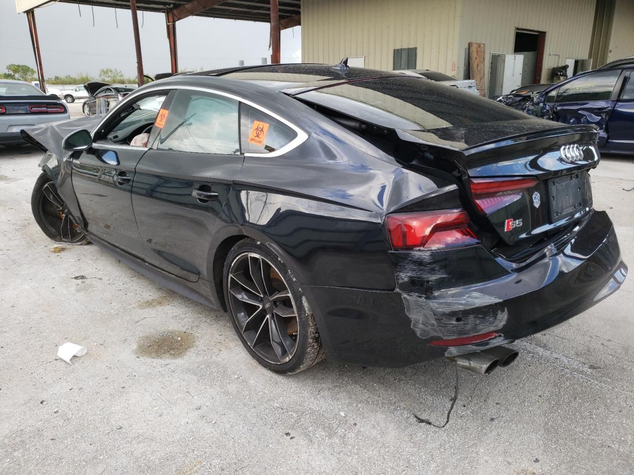 2018 Audi RS5 VIN WAUC4CF52JA014660 Copart auction photo, front end / rear end damage thumbnail 3