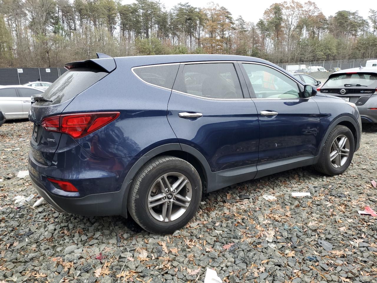 2017 Hyundai Santa Fe VIN 5XYZT3LBXHG494810 Copart auction photo, vandalism damage thumbnail 3