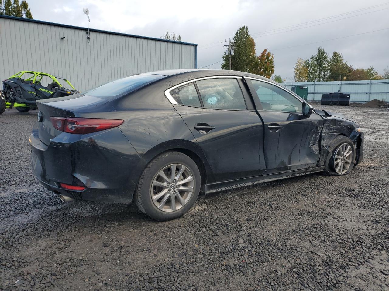 2019 Mazda 3 VIN JM1BPABL2K1111227 Copart auction photo, front end / side damage thumbnail 3