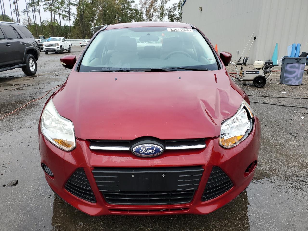 2013 Ford Focus VIN 1FADP3F29DL300847 Copart auction photo, front end damage thumbnail 5