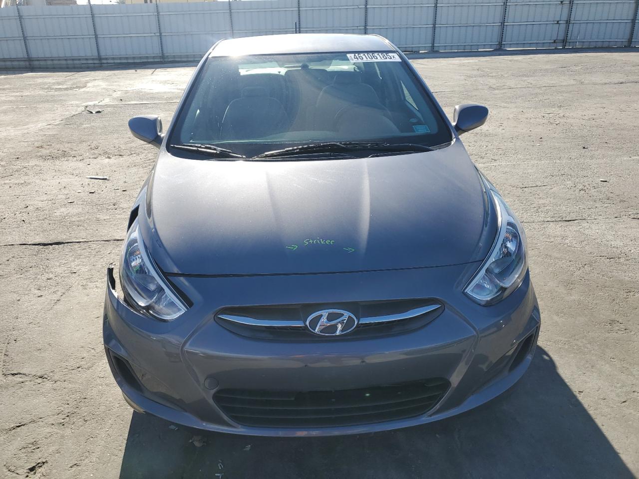 2017 Hyundai Accent VIN KMHCT4AE6HU235234 Copart auction photo, front end / side damage thumbnail 5