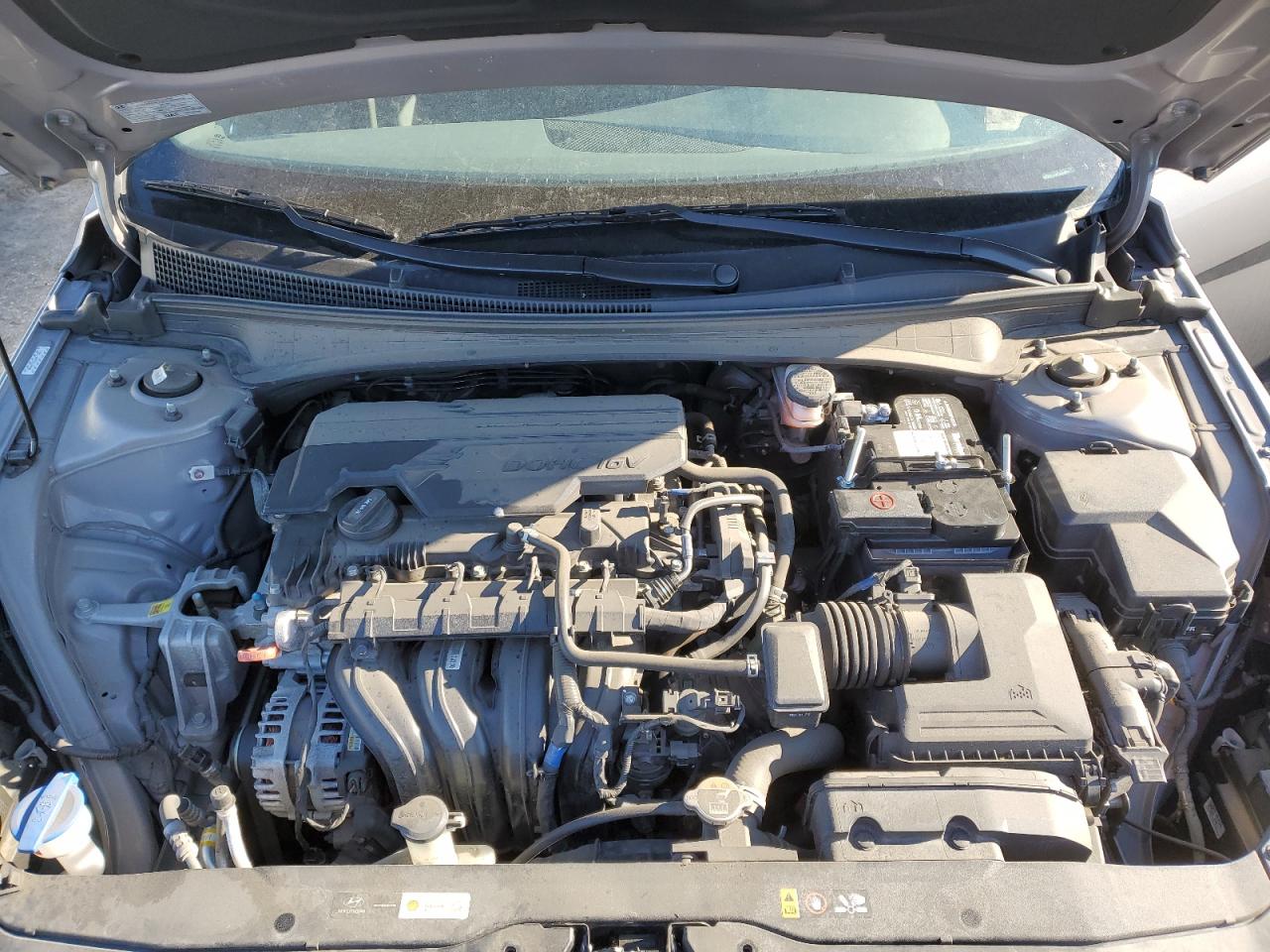 2021 Hyundai Elantra VIN KMHLL4AG7MU149040 Copart auction photo, side damage thumbnail 11