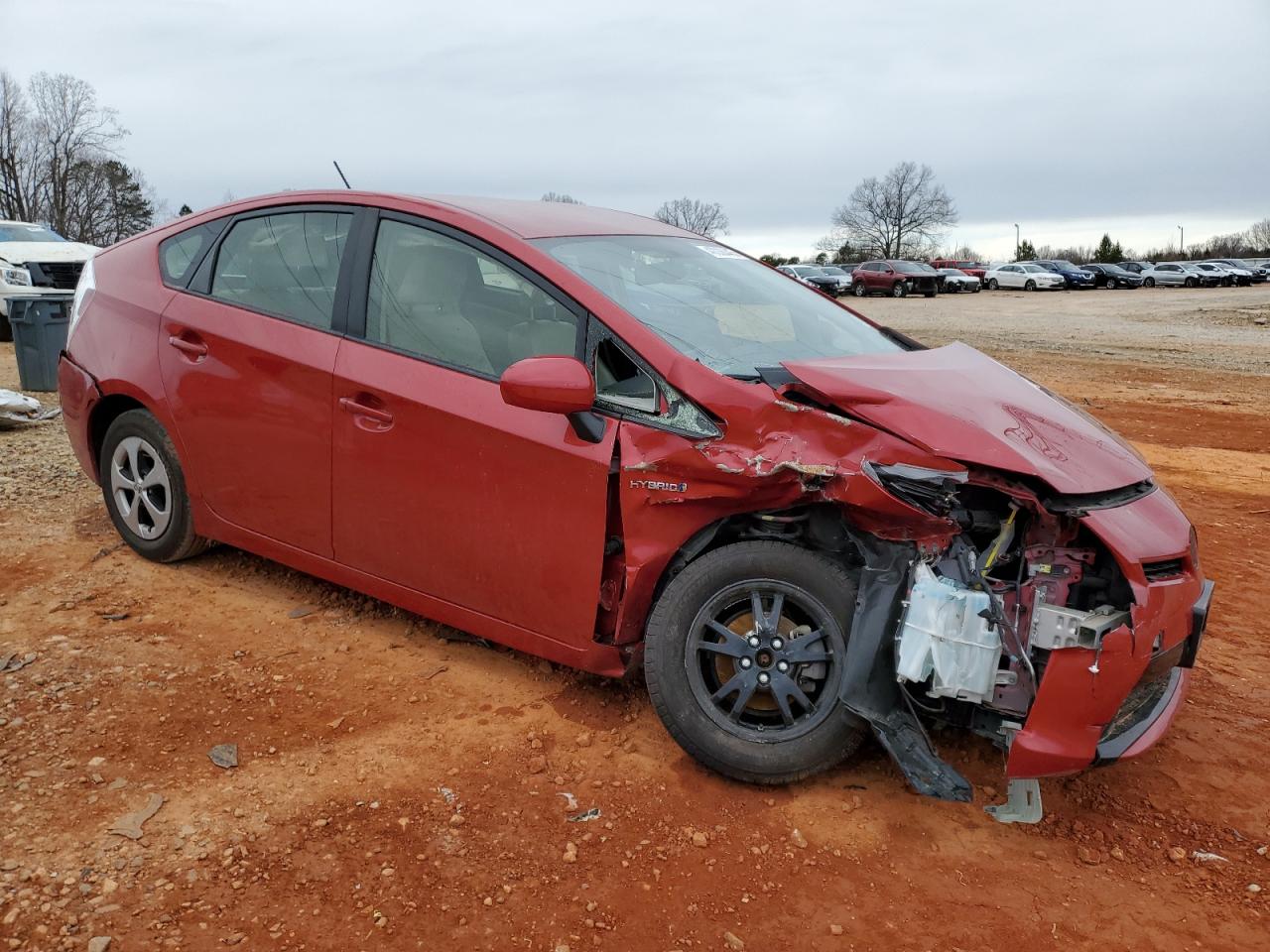 2013 Toyota Prius VIN JTDKN3DU4D1729966 Copart auction photo, front end / rear end damage thumbnail 4