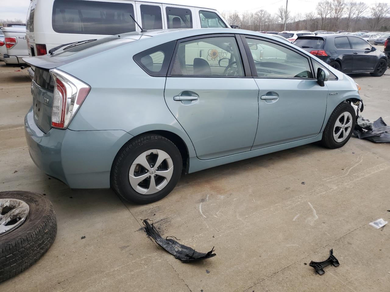 2015 Toyota Prius VIN JTDKN3DUXF1951981 Copart auction photo, front end damage thumbnail 3