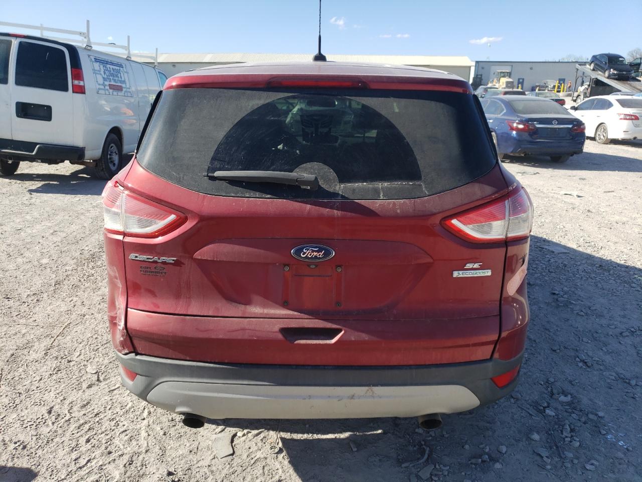 2014 Ford Escape VIN 1FMCU0GX9EUA35474 Copart auction photo, front end / undercarriage damage thumbnail 6