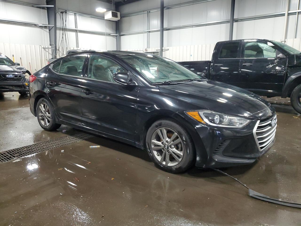 2017 Hyundai Elantra VIN 5NPD84LF9HH081905 Copart auction photo, side / hail damage thumbnail 4