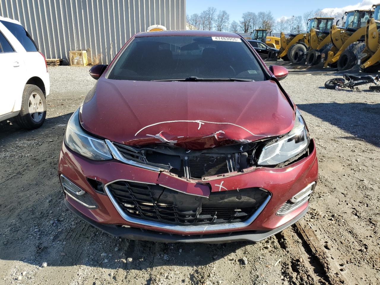 2016 Chevrolet Cruze VIN 1G1BE5SM5G7307584 Copart auction photo, front end damage thumbnail 5