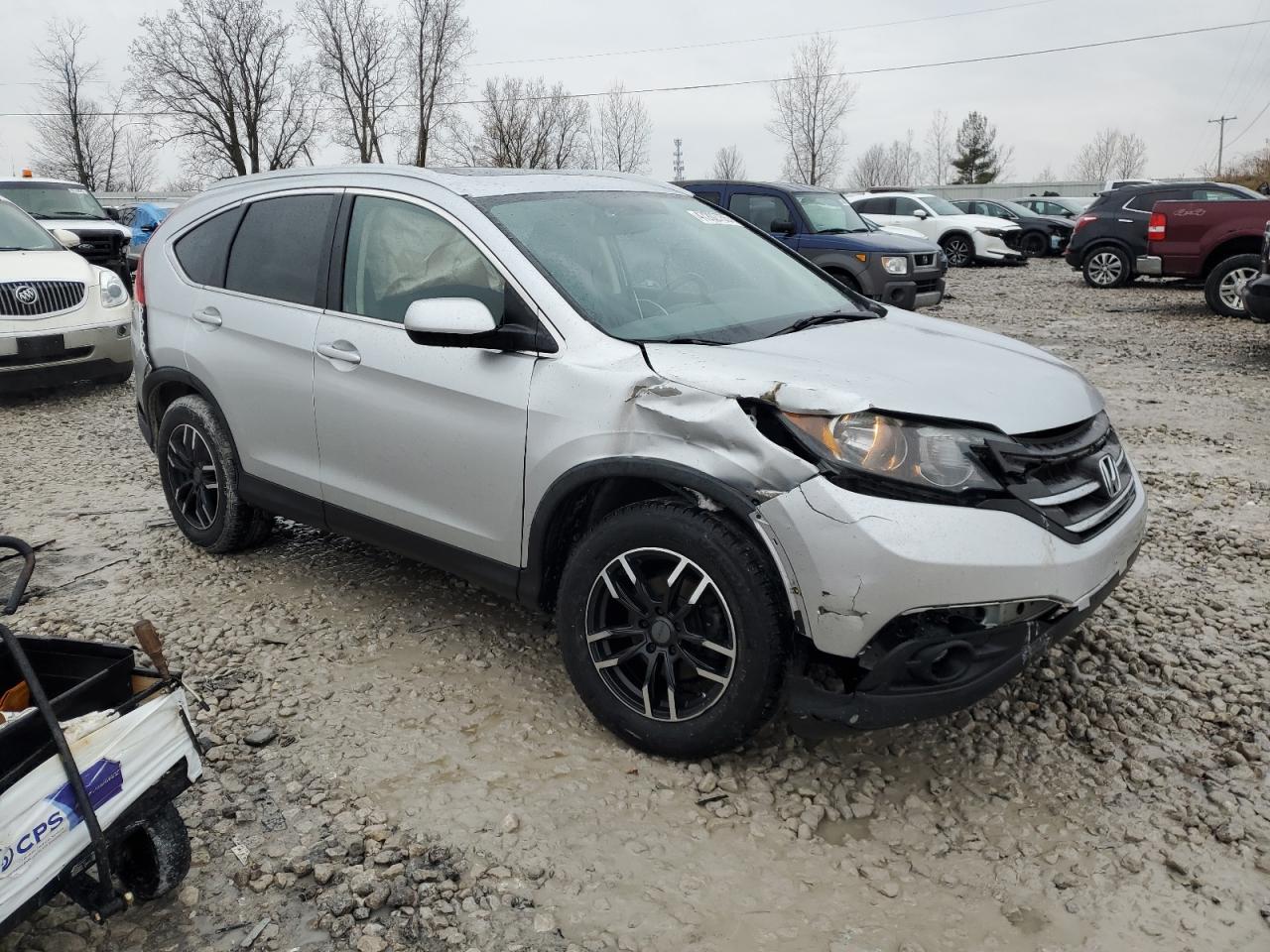 2013 Honda CR-V VIN 2HKRM4H79DH681174 Copart auction photo, front end / rear end damage thumbnail 4