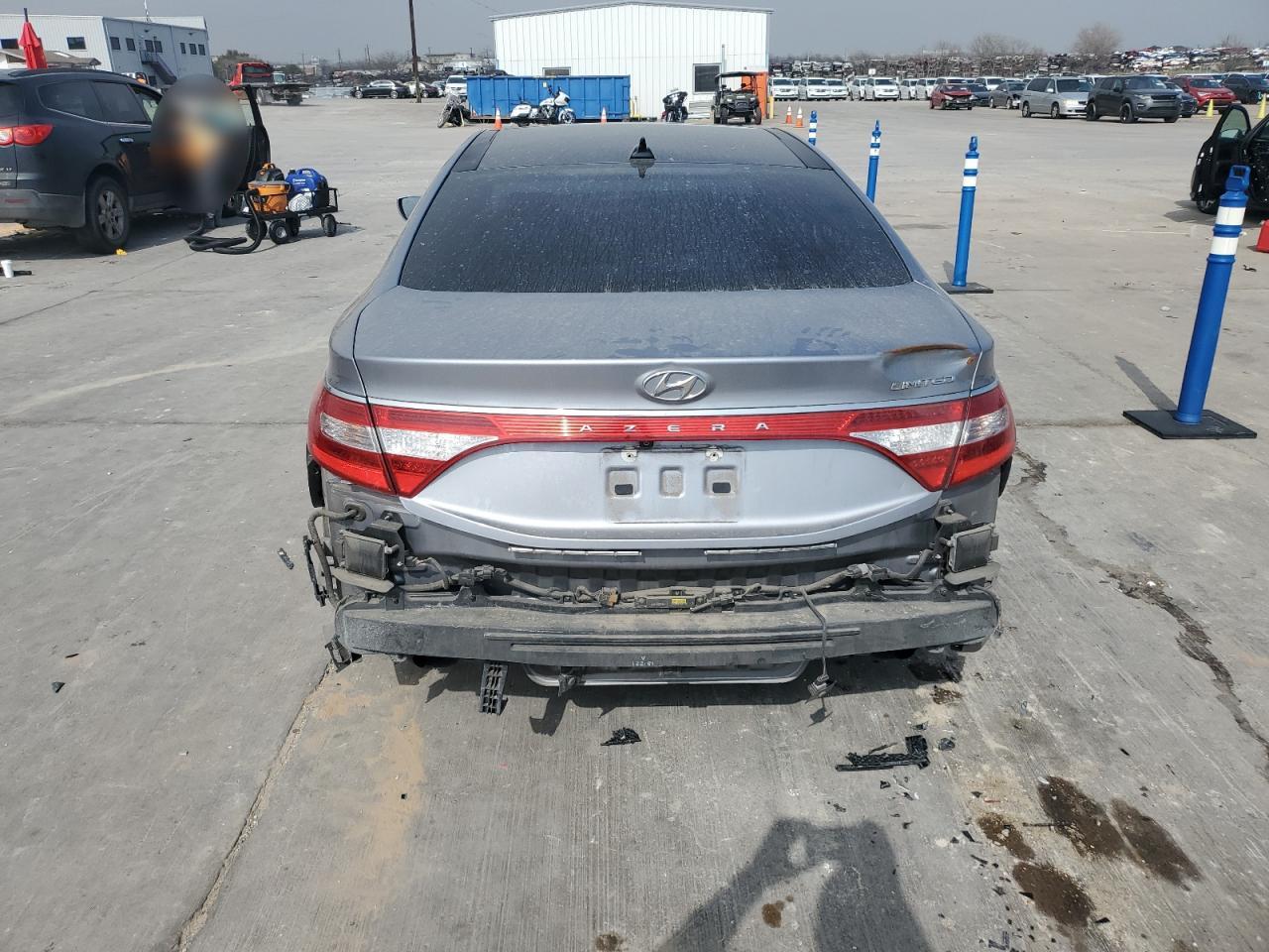 2016 Hyundai Azera VIN KMHFH4JG7GA547143 Copart auction photo, front end / rear end damage thumbnail 6