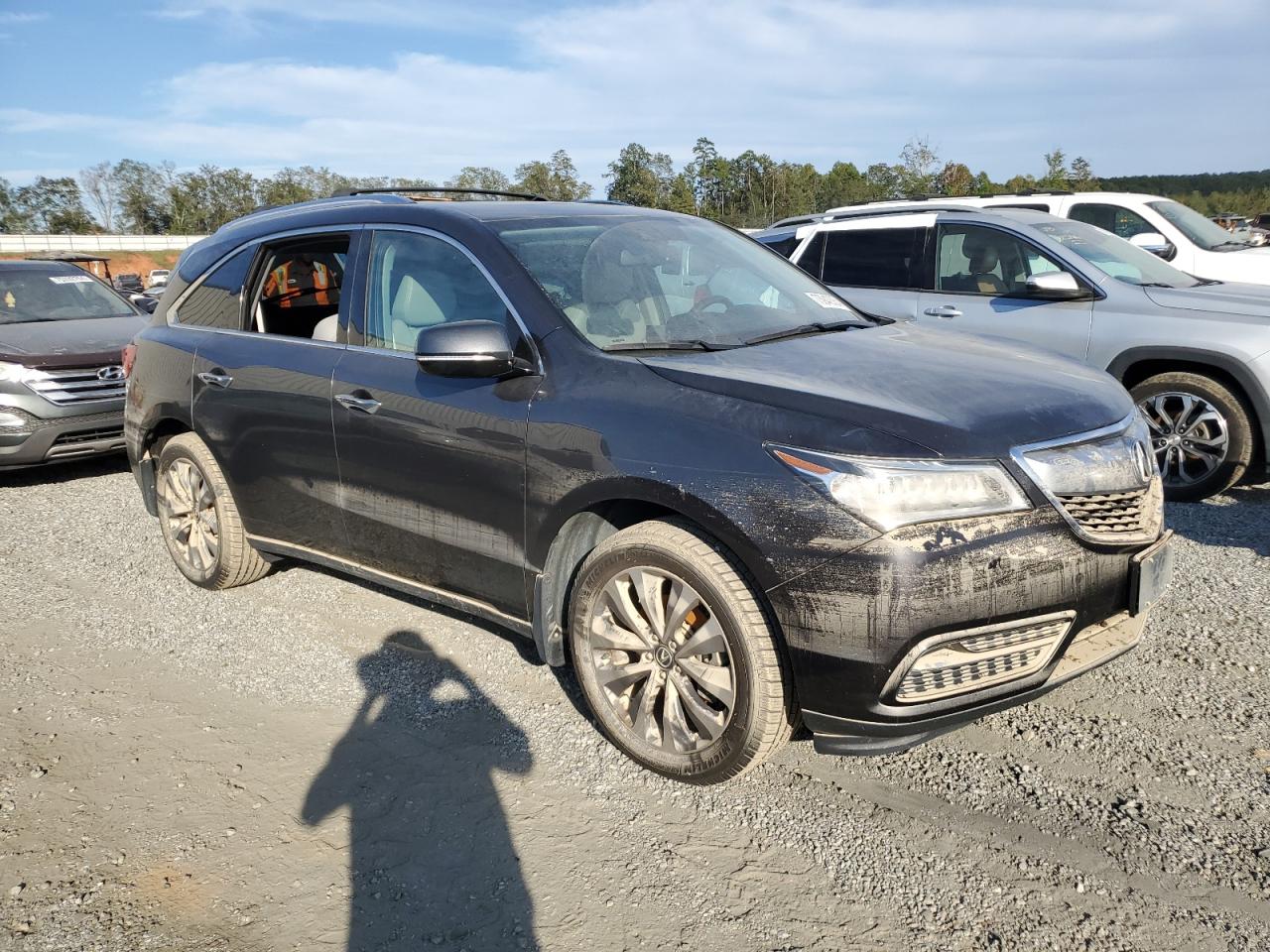 2015 Acura MDX VIN 5FRYD4H49FB008256 Copart auction photo, water/flood damage thumbnail 4