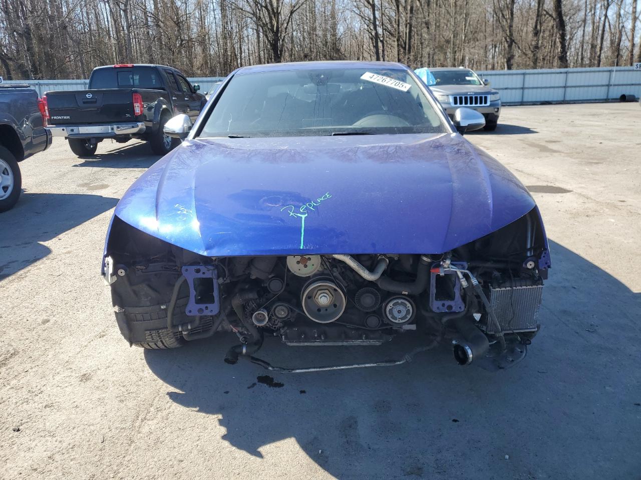 2018 Audi RS4 VIN WAUB4AF40JA051097 Copart auction photo, front end damage thumbnail 5