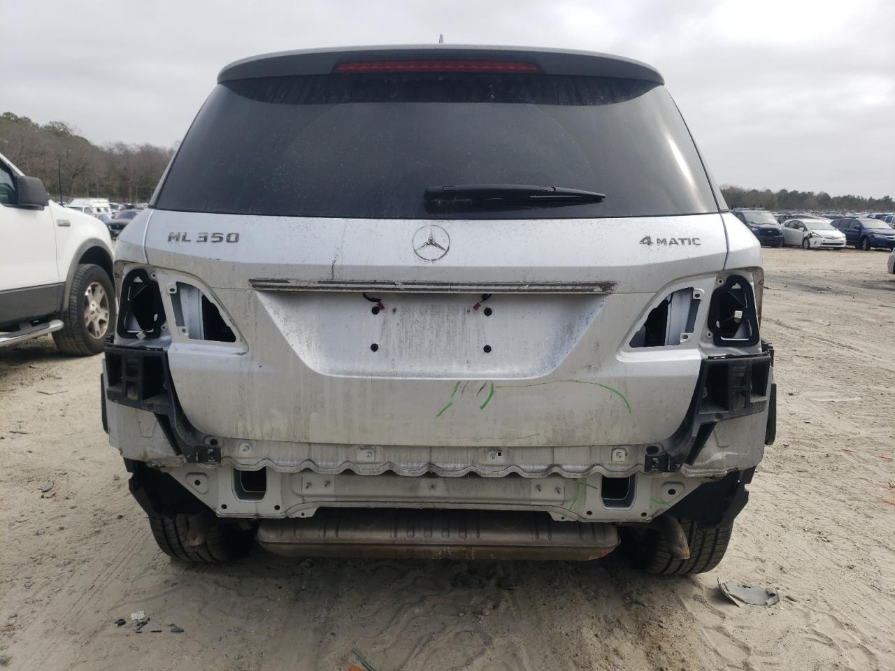 2012 Mercedes-Benz M-klasse VIN 4JGDA5HB1CA077407 Copart auction photo, rear end / front end damage thumbnail 6