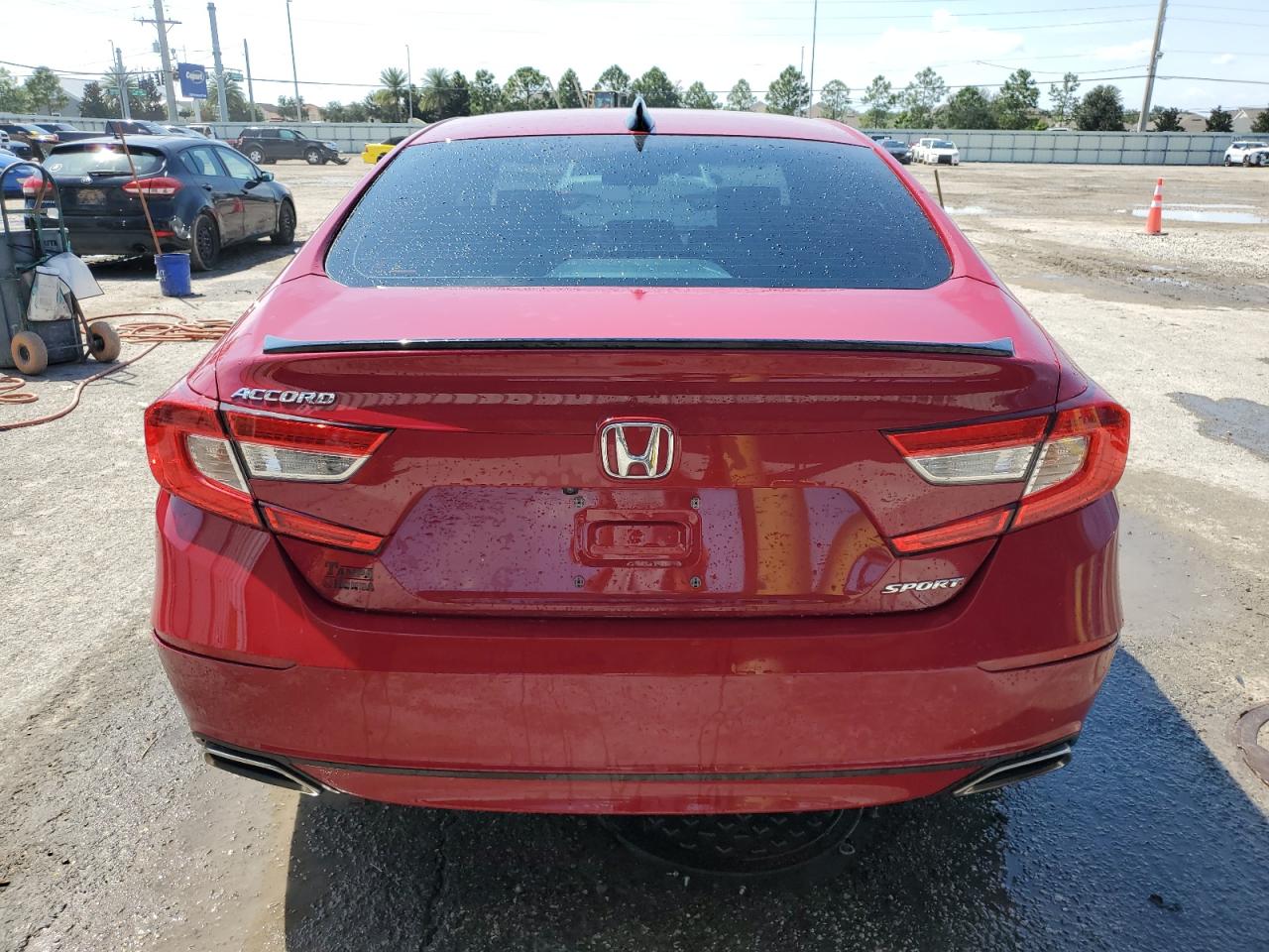 2021 Honda Accord VIN 1HGCV1F33MA017110 Copart auction photo, side / front end damage thumbnail 6