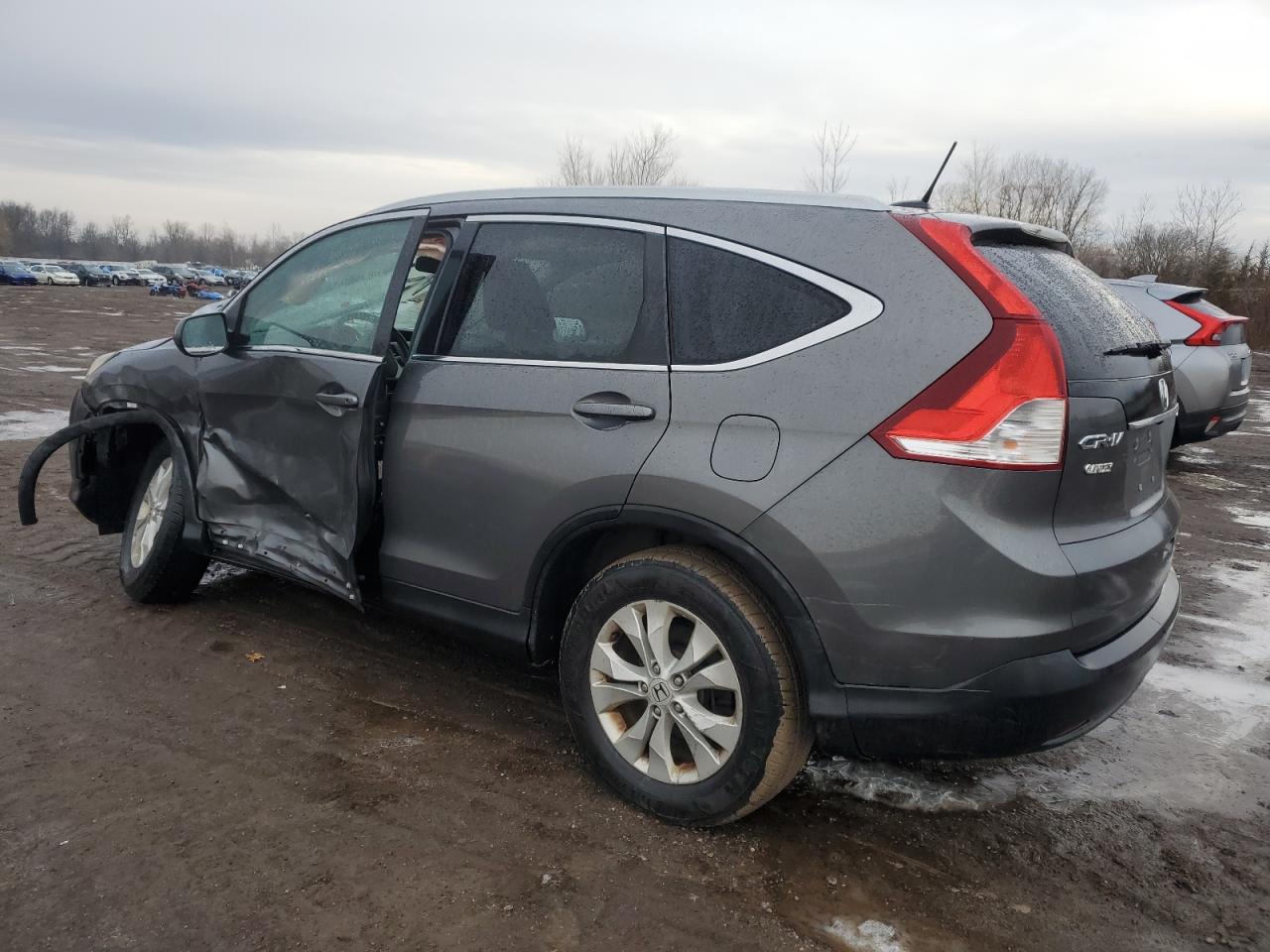 2014 Honda CR-V VIN 2HKRM4H76EH663300 Copart auction photo, front end / side damage thumbnail 2