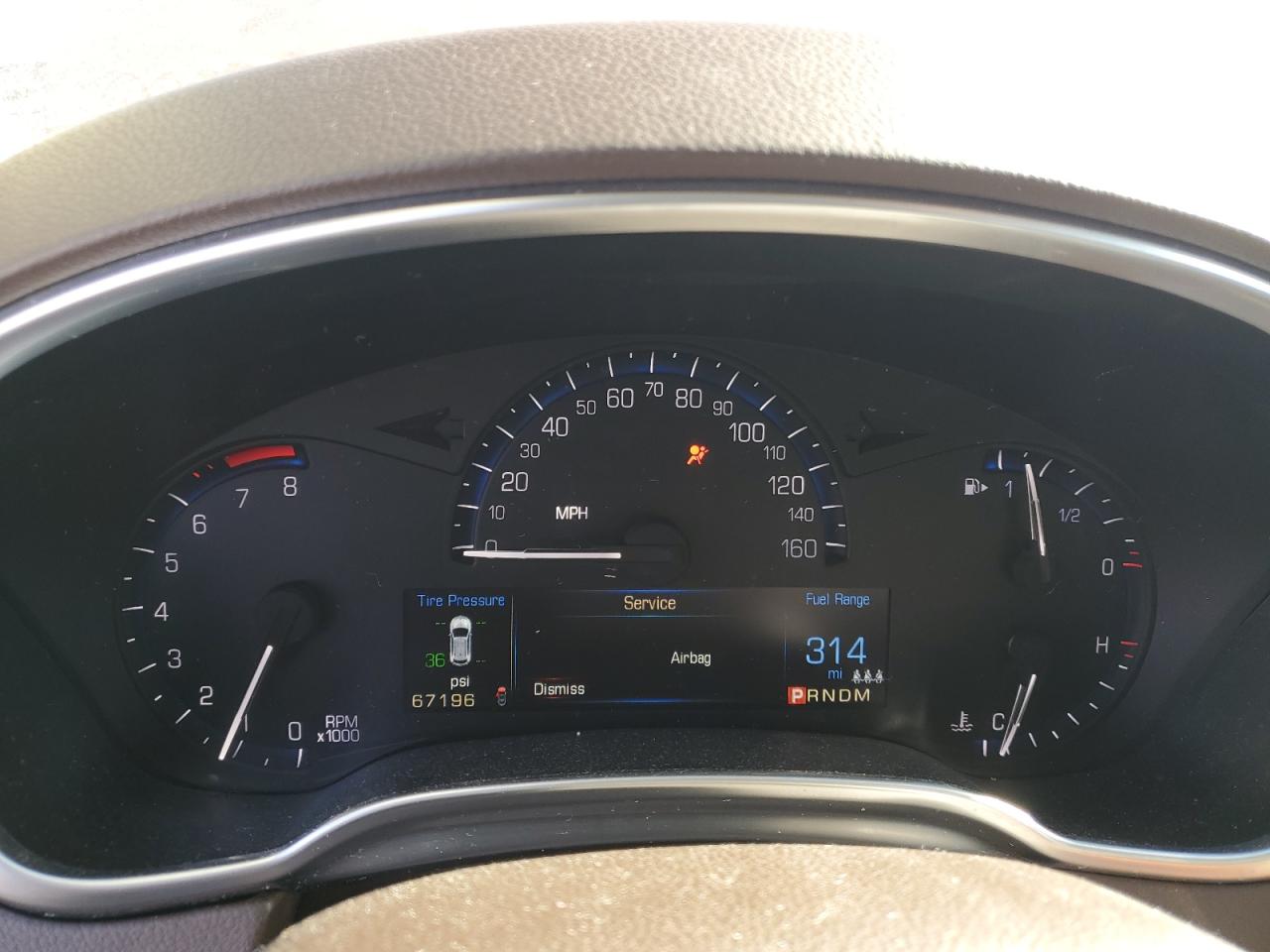 2016 Cadillac SRX VIN 3GYFNBE3XGS587167 Copart auction photo, front end / side damage thumbnail 9