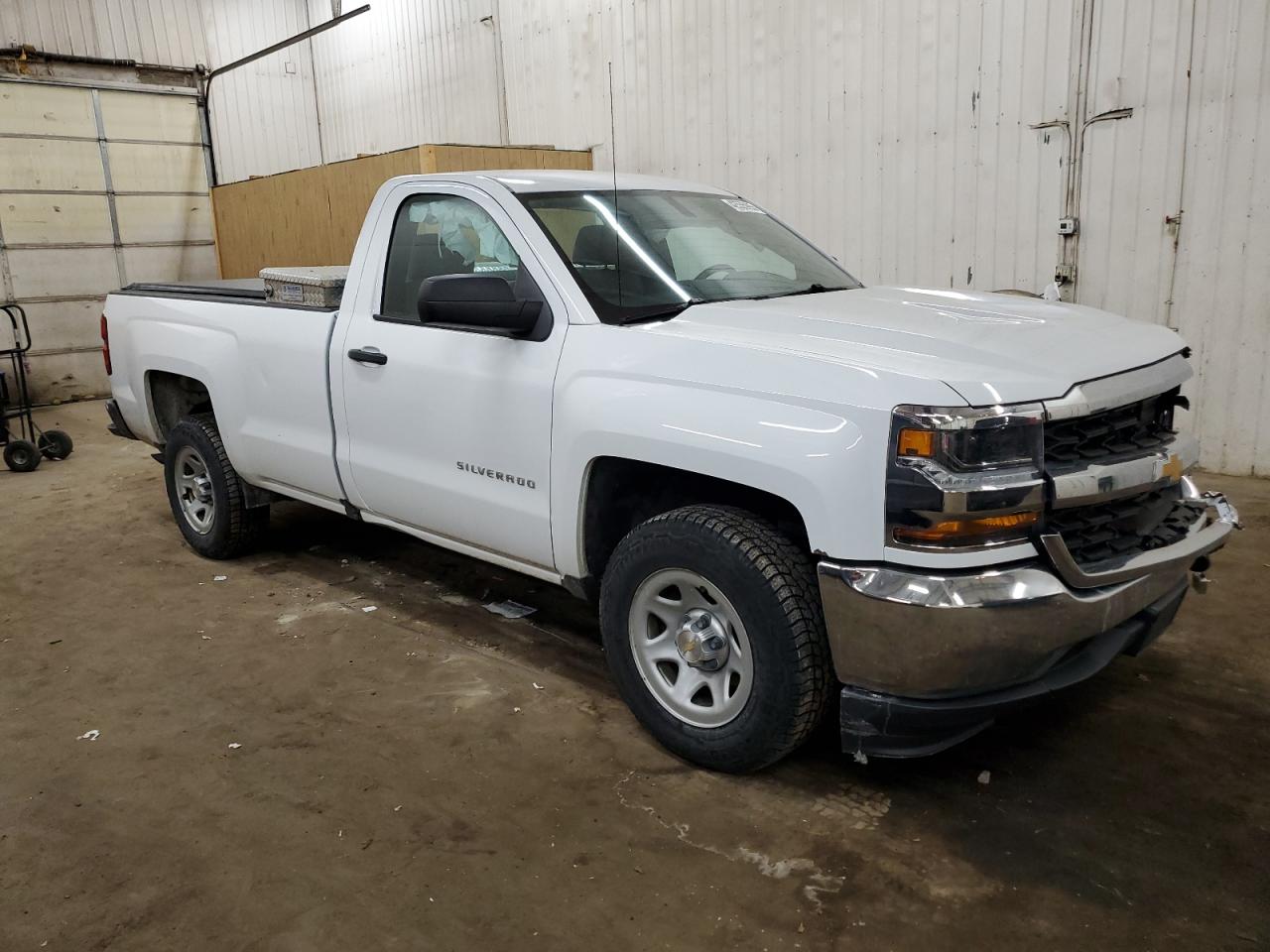 2017 Chevrolet Silverado VIN 1GCNCNEH5HZ374622 Copart auction photo, front end / side damage thumbnail 4