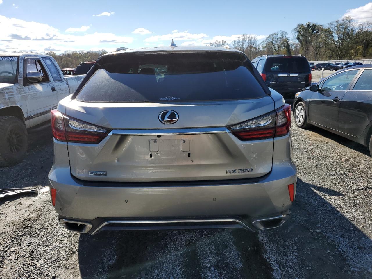 2019 Lexus RX VIN 2T2BZMCA0KC191918 Copart auction photo, top/roof damage thumbnail 6